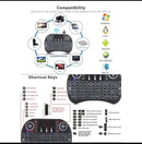 Mini Teclado Controle Sem Fio P/ Tv Smart Tv Box Pc Novo
