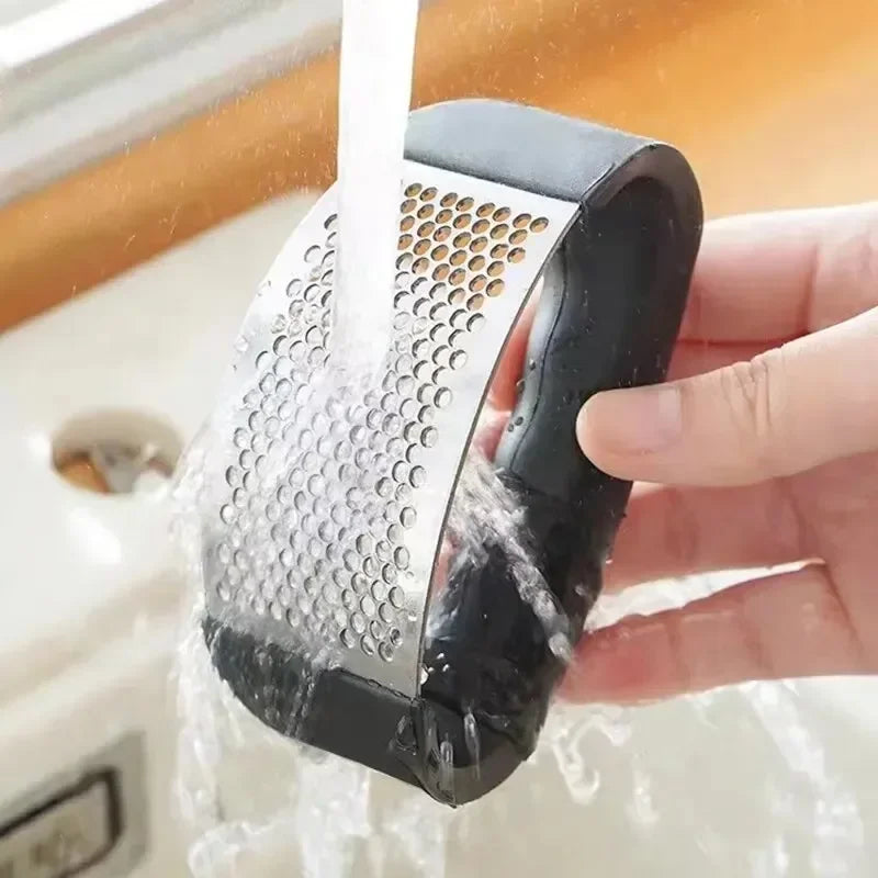 Triturador de alho manual, anel preto cortador de vegetais .