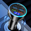 Ccarregador de telefone de carro adaptador tipo C para carro  iPhone Samsung Huawei Xiaomi.