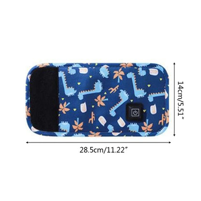 Mamadeira infantil com capa aquecida de leite materno,.