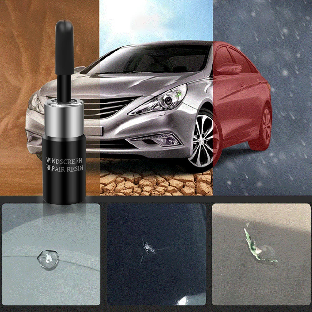 Líquido Reparador para Rachadura de Vidro Automotivas.
