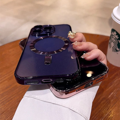 Revestimento TPU para Iphone com Protetores de Lente e Carga por Indução - MegaSafe.