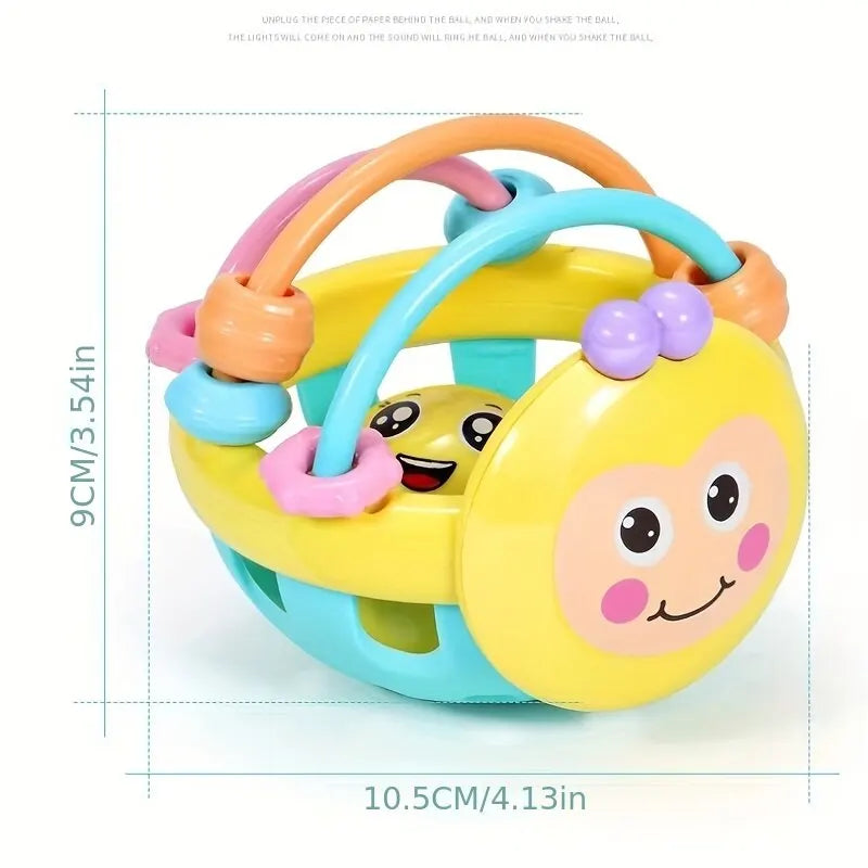 ."Bola de Chocalho Bendy 10cm – Diversão e Desenvolvimento para Bebês .