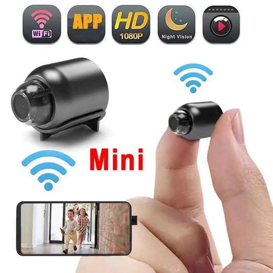 Mini Câmera WiFi 1080P HD Com Visão Noturna.
