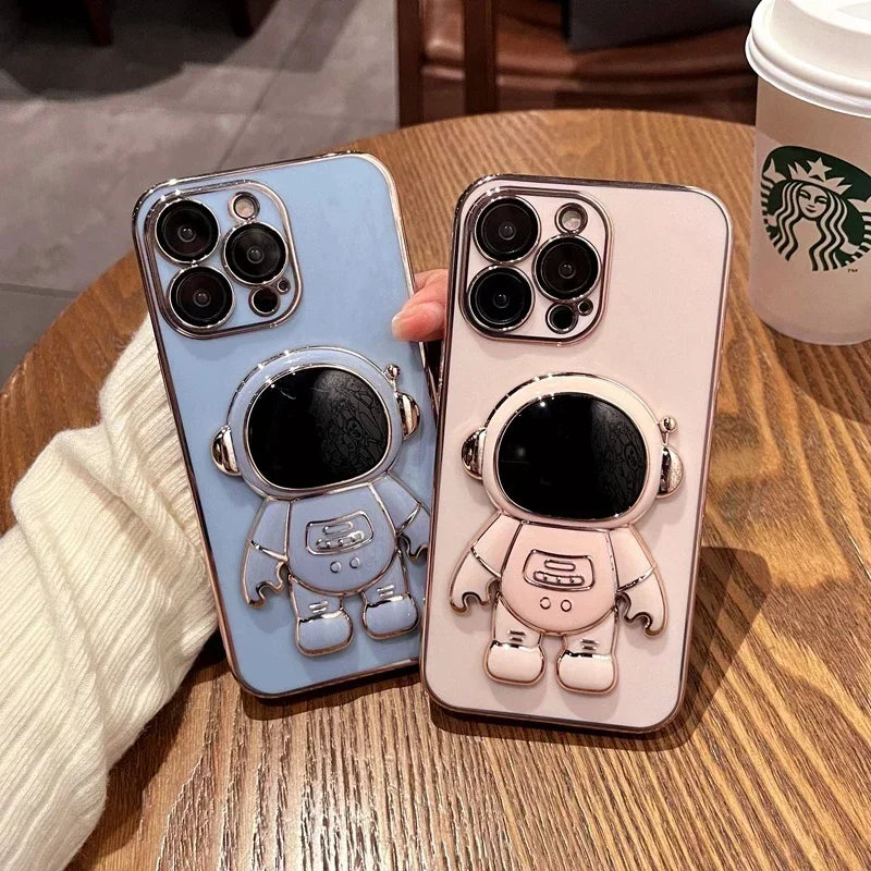 Capa de silicone de astronauta para iPhone.
