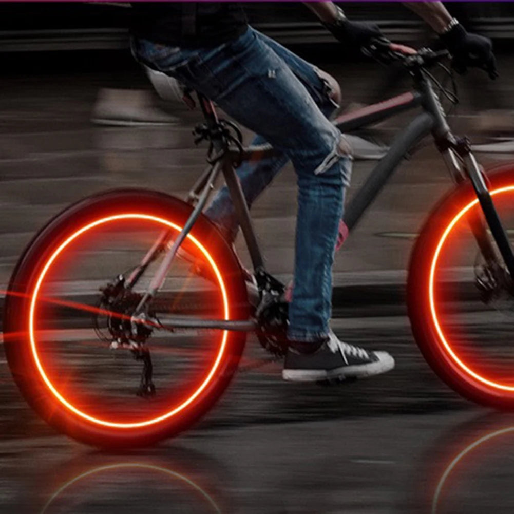 4 peças led luzes de roda acessórios para bicicleta carro motocicleta à prova d'água.