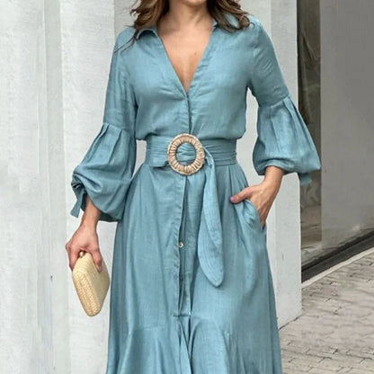 Vestido Elegânce Naupang-stilo Casual com Toque Sofisticado.