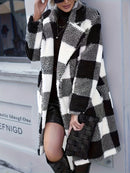 Casaco Feminino Xadrez Estilo Teddy – Quentinho e Estiloso