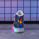 Tênis Infantil com Luz de LED e Estampa de Dinossauro – Colorido e Divertido