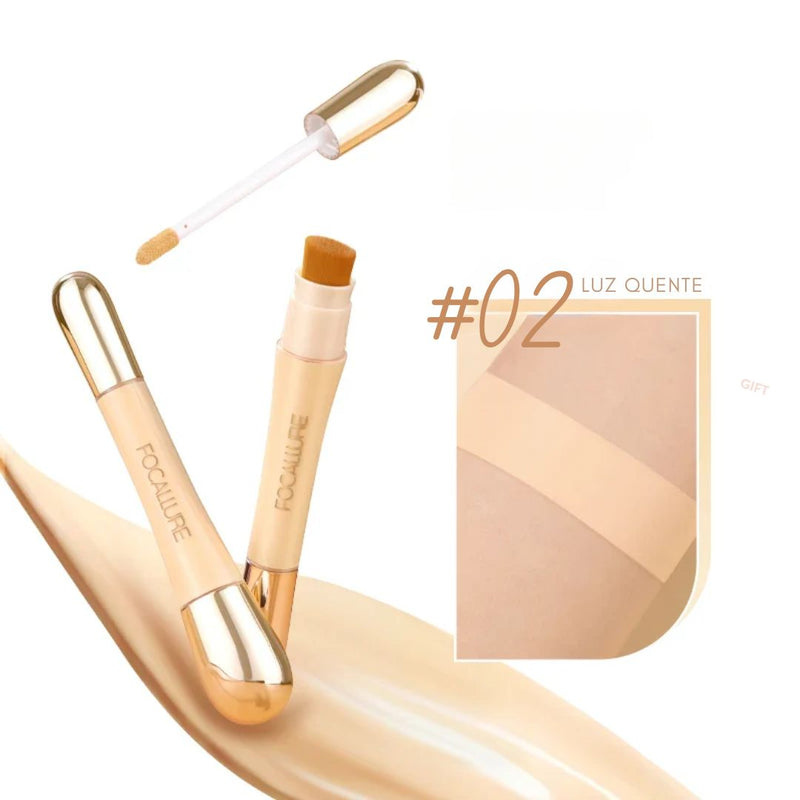 Base líquida  Focallure de longa duração com cobertura total para maquiagem facial.