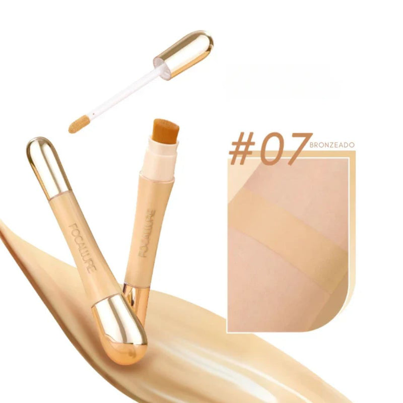 Base líquida  Focallure de longa duração com cobertura total para maquiagem facial.