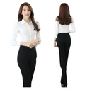 Blusa de Manga Comprida Elegante Para Primavera