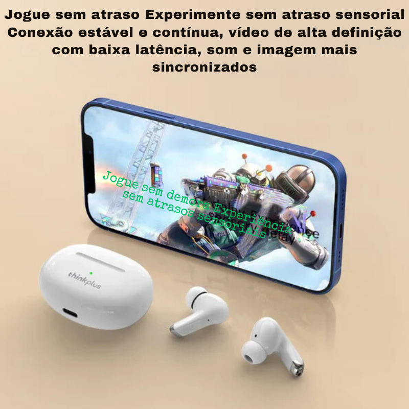 Fones de ouvido Bluetooth Thinkplus Estéreo Esportivosà prova d'água.