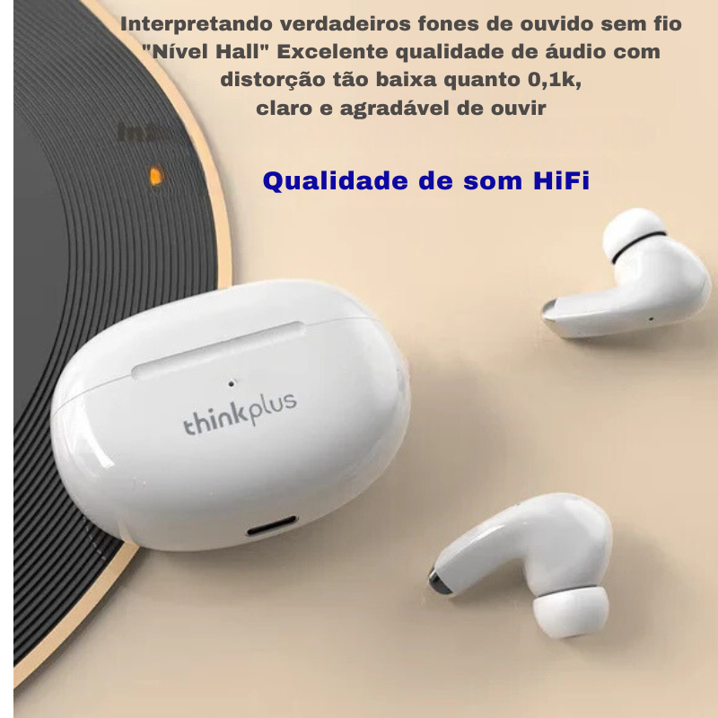 Fones de ouvido Bluetooth Thinkplus Estéreo Esportivosà prova d'água.