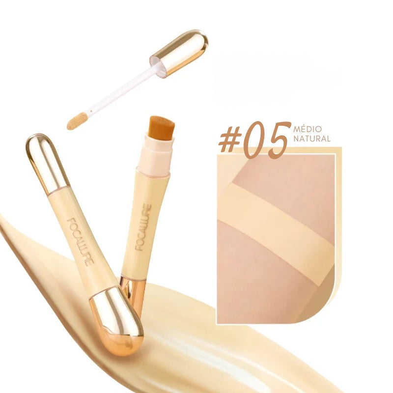 Base líquida  Focallure de longa duração com cobertura total para maquiagem facial.