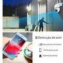 Câmera de vigilância de segurança sem fio de 8 MP PTZ Wifi IP .