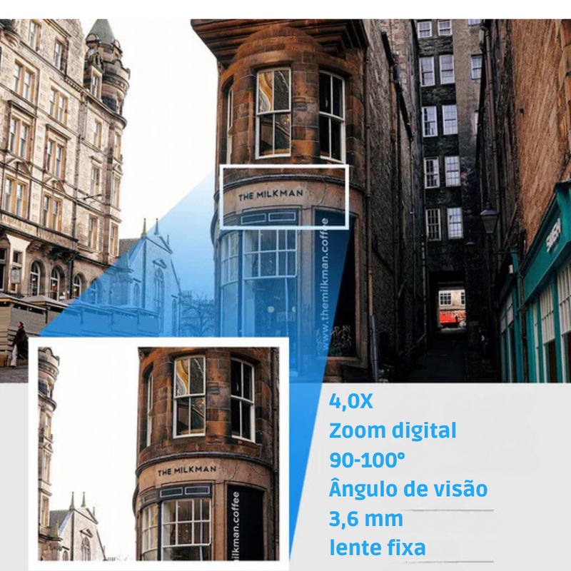 Câmera de vigilância de segurança sem fio de 8 MP PTZ Wifi IP .