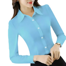 Blusa de Manga Comprida Elegante Para Primavera