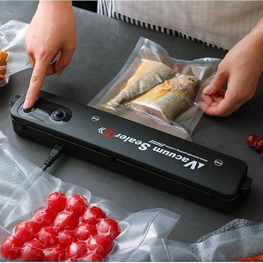SELADORA EMBALADORA A VACUO DOMESTICA PORTATIL PARA ALIMENTOS BIVOLT PRESERVE ALIMENTOS