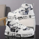 Ténis Infantis Cano Alto Estampado – Antiderrapante, Colorido e Confortável