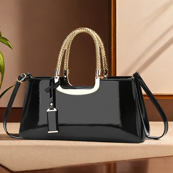 Clutch de Festa Elegante com Brilho Luxuoso e Fecho em Zíper