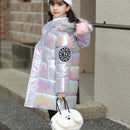 Casaco Infantil de Inverno Lavanda com Capuz – Quente e Cheio de Estilo