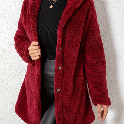 Casaco Feminino Elegante em Fleece – Quente e Confortável