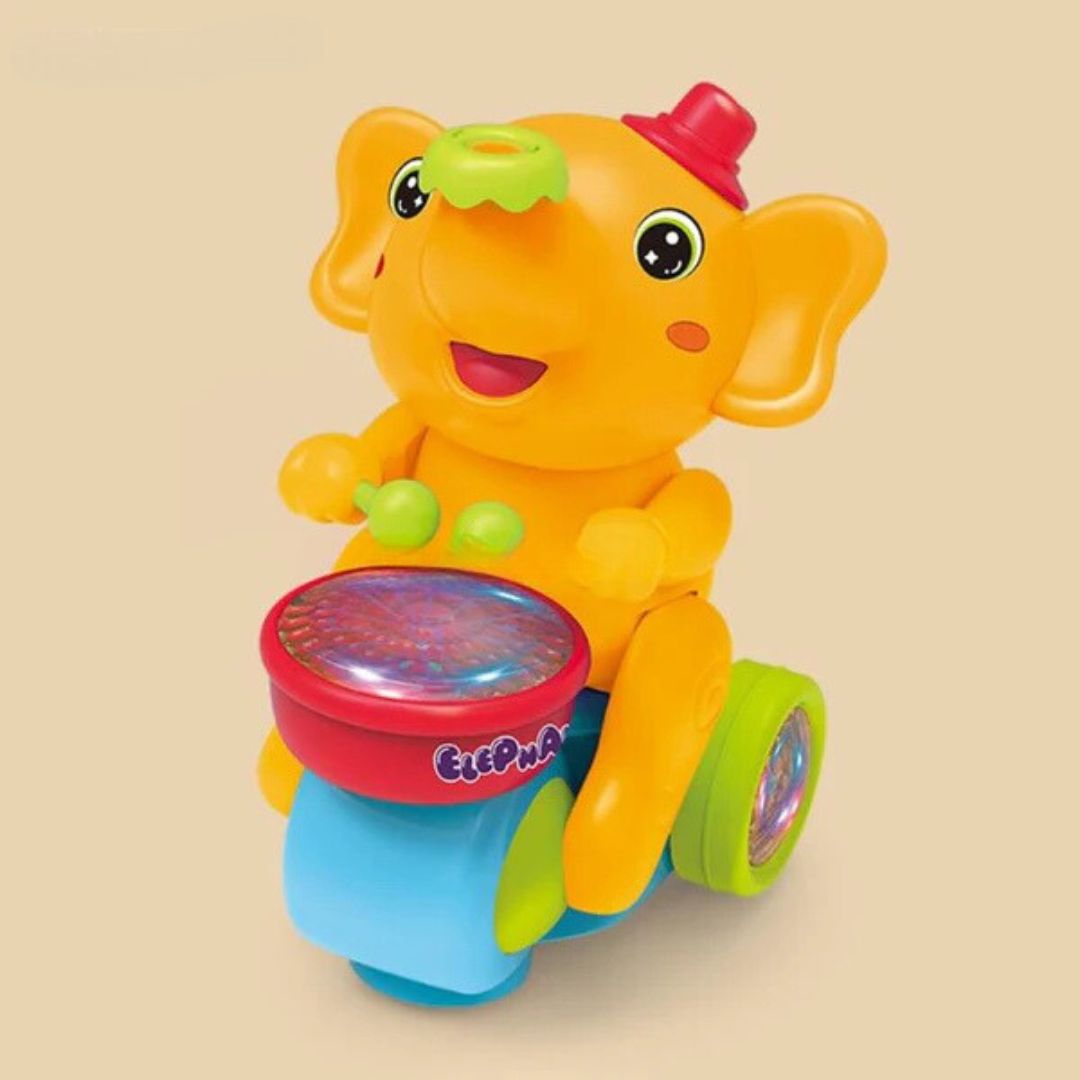 Elefante Elétrico Multifuncional - Luz, Música e Diversão Garantida!