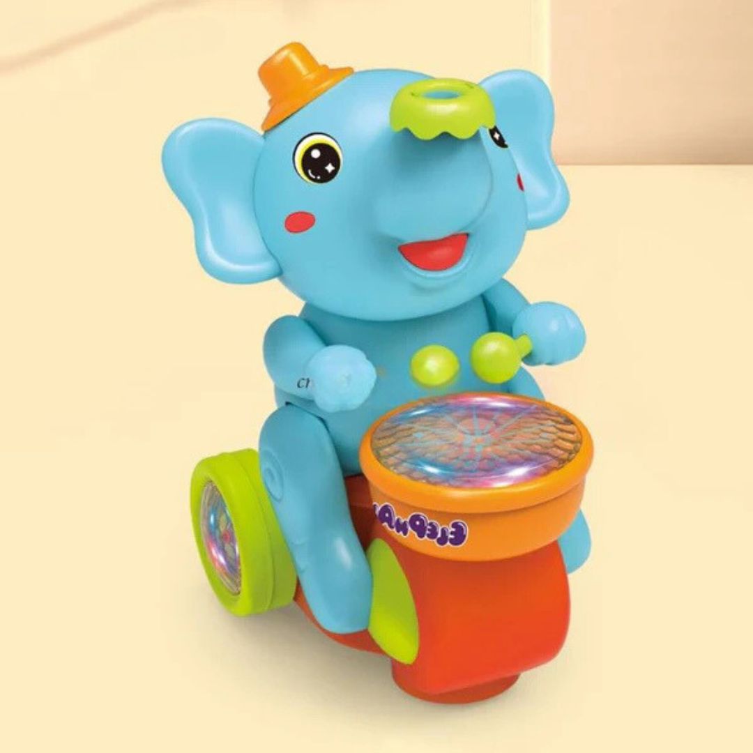 Elefante Elétrico Multifuncional - Luz, Música e Diversão Garantida!