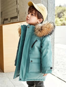 Parka Infantil Masculina para Outono/Inverno com Capuz – Estilo e Proteção