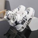 Ténis Infantis Cano Alto Estampado – Antiderrapante, Colorido e Confortável