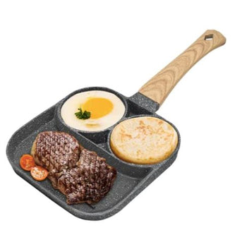 Frigideira Antiaderente Gold Chef 3 em 1