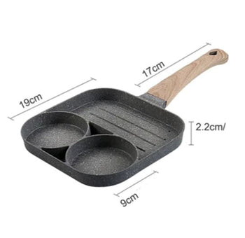 Frigideira Antiaderente Gold Chef 3 em 1