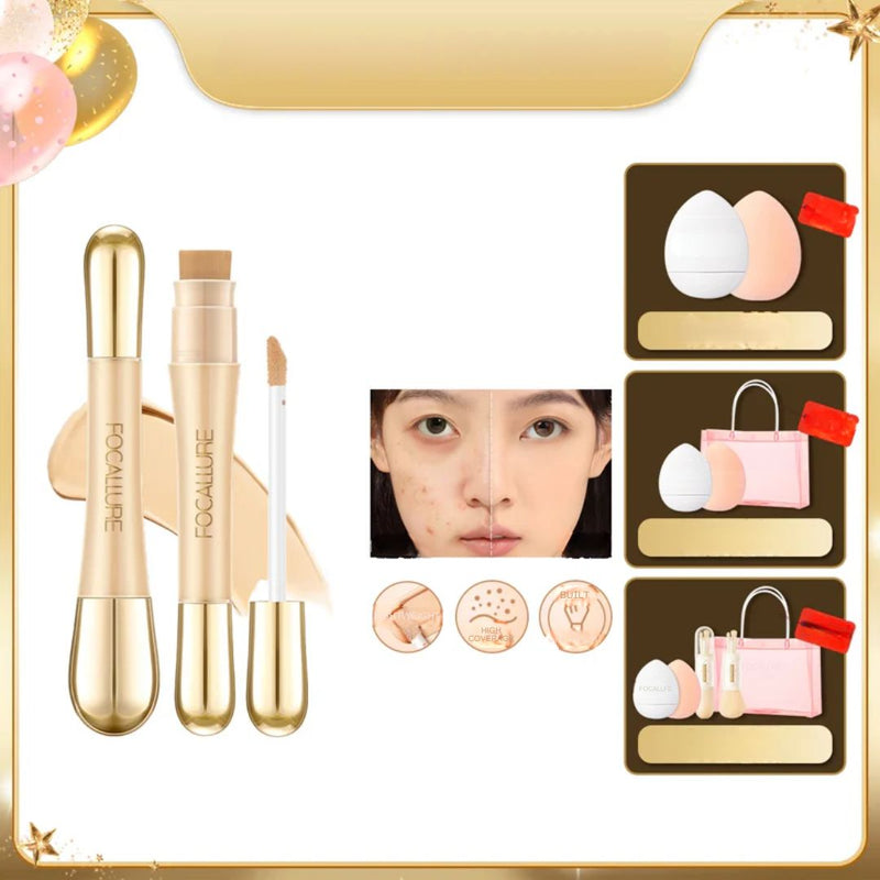 Base líquida  Focallure de longa duração com cobertura total para maquiagem facial.