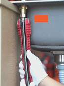 Chave Inglesa 8 em 1 Hidráulica Multifuncional Ferramenta para Canos Ajustável.