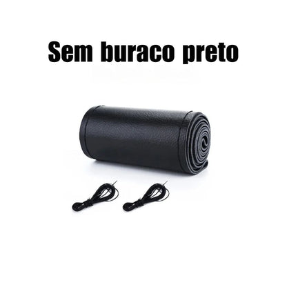 Capa de Volante em Couro Costurada-: NoEnName_Null