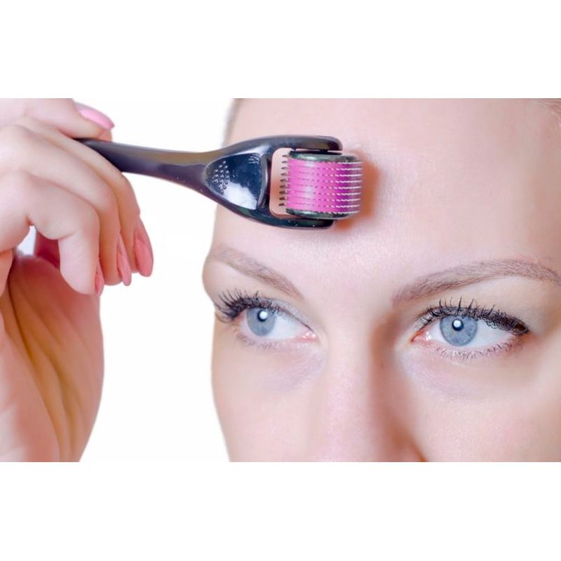 Skin Roller System 540 Agulhas De 0,5 mm Cada Esfoliação Colágeno