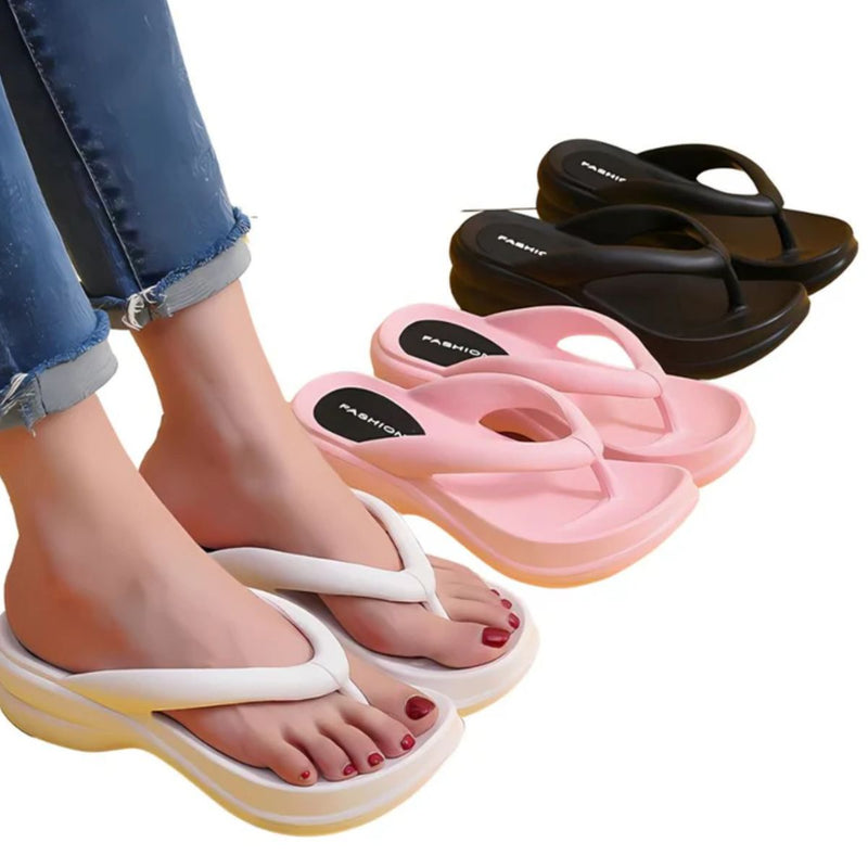 Chinelo Ortopédico Fashion com Fundo Grosso - Flip-Flops Confortáveis.