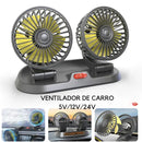 Ventilador de veículos automotivos 5V 12V 24V Dual Head Usb Dupla  Ventilaçâo.