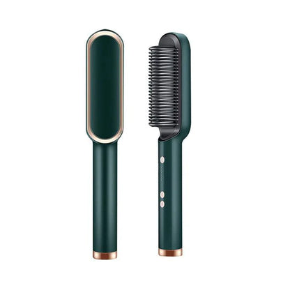 ESCOVA ALISADORA GLASSY GOLD Bivolt 5 EM 1 Sucesso